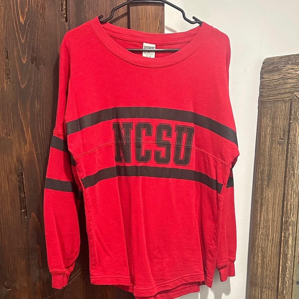 PINK Victoria's Secret Red Love Pink Sweatshirt